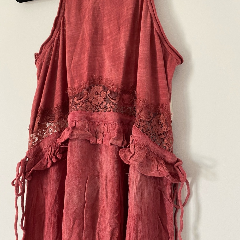 Mustard Seed Dress Maxi Tie Dye Boho Lace Tank NWT - Picture 2 of 3